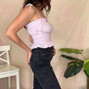 Forever 21 Lavender Crop Top